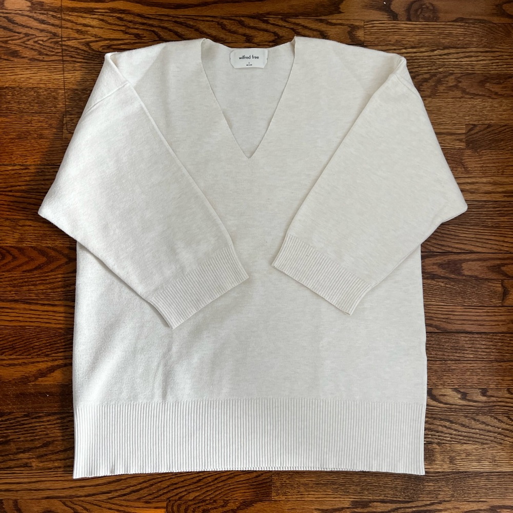 Aritzia Wilfred Free Souvenir Sweater - Heather Birch
